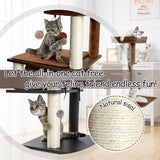 Domestic Delivery Big Cat Tree Tower Condo Furniture Scratch Post Cat Jumping Toy with Ladder for Kittens Pet House Play