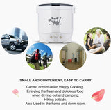 Electric Mini Rice Cooker Portable MultiCooker Household Rice Cookers 12V 24V 220V Pot Cooking Machine Pans For Car Truck Home