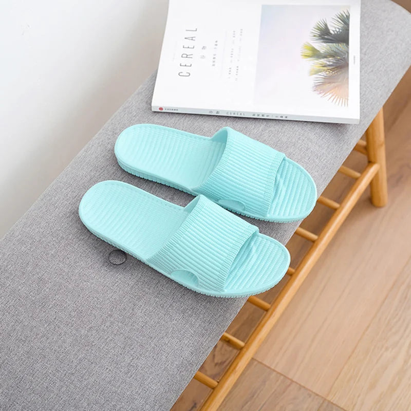 Summer Women Floor Flat Shoes Couple Indoor Eva Flip Flops Female Non-slip Bathroom Home Slippers Zapatillas De Hombre