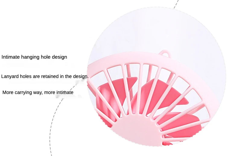 Handheld Mini Fan Portable USB Charging Convenient Creative Small Fans Catapult Pocket Hand-held Fan Wedding Gift