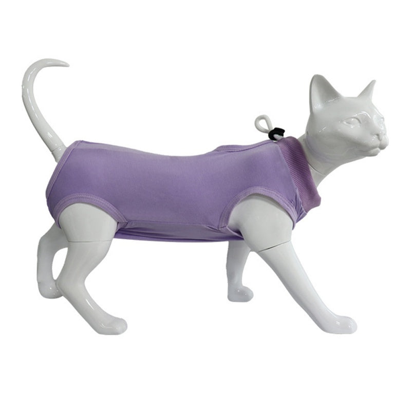 Cat Recovery Suit Jumpsuit Sterilization Care Pet Kitten Anti Bite Prevent Lick After Surgery Wear Vest Weaning Suit