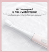 XIAOMI Mijia T100 Sonic Electric Toothbrush Mi Smart Tooth Brush Colorful USB Rechargeable IPX7 Waterproof For Toothbrushes head