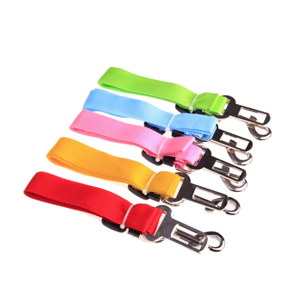 Adjustable Dog Cat Car Safety Belt Pet Vehicle Seat Belt Leash For Dogs Travel Traction Collar Harness Dog Lead Clip pet product