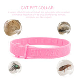 Pet Dog Cat Collar Anti Flea Mite Lice Insecticide Mosquito Outdoor Adjustable Pet Collar Long-term Protection Cat Accessories