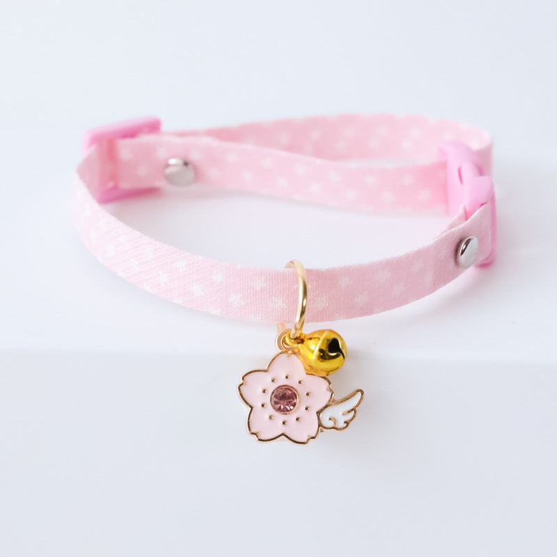 New Adjustable Kitten Collar with Bell Cut Pet Cat Collars Breakaway Cats Necklace Puppy Collar Cat Supplies Cat Accessories