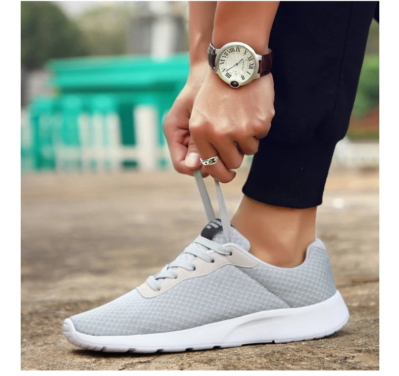 Summer Men'S Sport Sneakers Casual Shoes Breathable Lightweight Mesh Tennis Running Shoes For Men Walking Sneakers