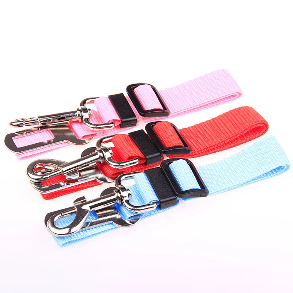 Adjustable Dog Cat Car Safety Belt Pet Vehicle Seat Belt Leash For Dogs Travel Traction Collar Harness Dog Lead Clip pet product