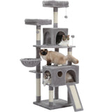 Domestic Delivery Big Cat Tree Tower Condo Furniture Scratch Post Cat Jumping Toy with Ladder for Kittens Pet House Play