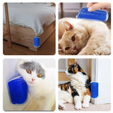 Pet Brush Comb Play Cat Toy Cat Corner Self Groomer Massage Comb Cat Face Scratcher for Kitten Puppy Cat Accessories