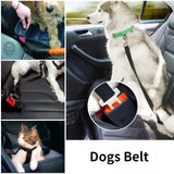 Adjustable Pet Cat Dog Car Seat Belt Pet Seat Vehicle Dog Harness Lead Clip Safety Lever Traction Dog Collars Dog Accessoires