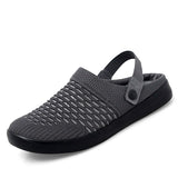 New Summer Women Men Sandals Mesh Breathable Padded Beach Flip Flops Shoes Solid Flat Bath Slippers Lighted Casual Shoes