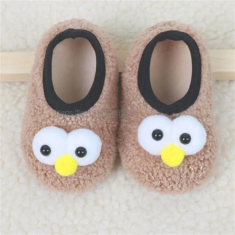 Winter Children Floor Baby Slippers Infant Toddler Plush Warm Boys Girl Soft Anti-slip Indoor School Kids Shoes