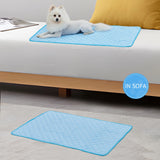 Dog Mat Cooling Summer Pet Mats for Medium Large Dog Pad Sofa Breathable Dogs Bed Cat Blanket Washable Cool Dogs Ice Mat