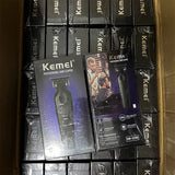 Kemei 2299 Barber Cordless Hair Trimmer 0mm Zero Gapped Carving Clipper Detailer Professional Electric Finish Cutting Machine