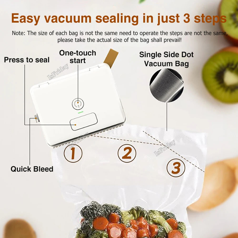 Mini vacuum Sealer Vacuum Compression Bag Food Bag Machine Portable Plastic Bag Clip Sealing Machine Household Vacuum Machine