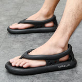 Summer Men's Sandals Outdoor Fashion Roman Sandals Beach Anti slip Casual Lightweight Open Toe Slippers Boys' Flip-flops