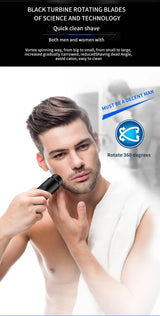 Mini USB Electric Shaver Long Lasting Portable Washable Car Rechargeable Shaver