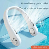 1PC Fan Long Endurance New Mini Neck Portable No Bladeless Hanging Neck Rechargeable Air Cooler 3 Speed Mini Summer Sport Fan