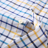 100% Pure Cotton Oxford Shirts for Men Long Sleeve  Plaid Shirt Striped Male BusinessTartan  Red Shirt Mans Designer Clothes