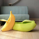 Banana Cat Bed Portable Pet Basket Kennel Dog Cushion Cat Supplies Multicolor