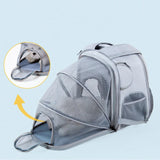 Pet backpack expansion bag large capacity breathable portable cat bag puppy handbag puppy outdoor travel bag