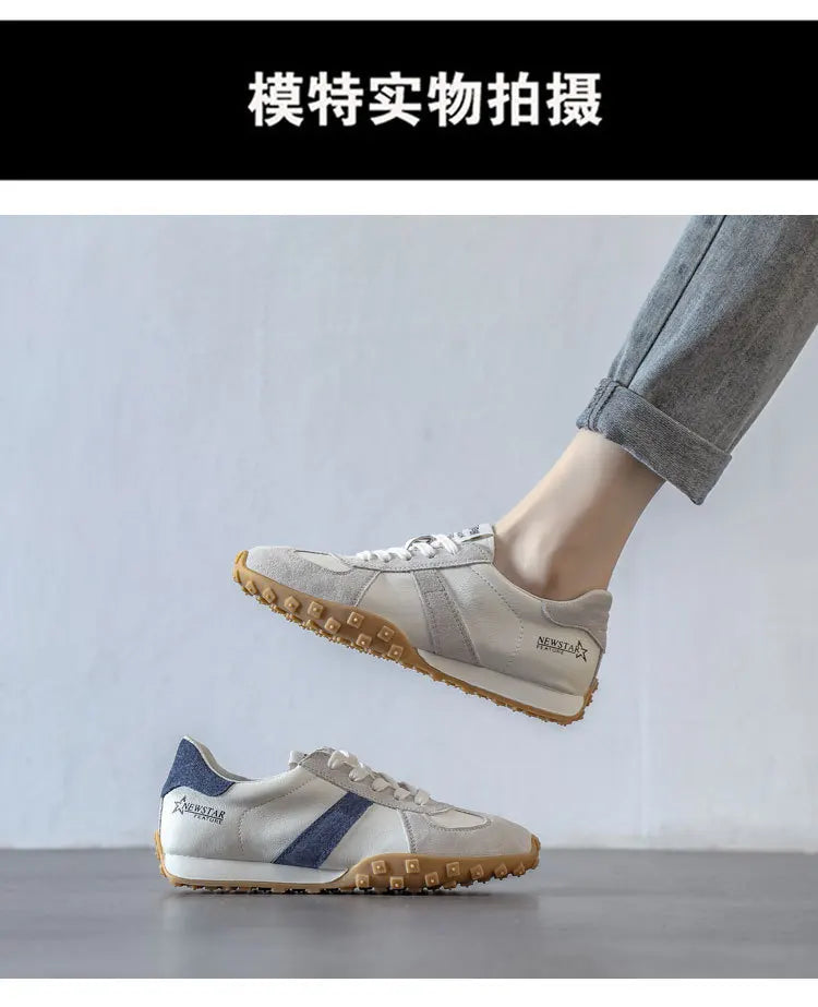 women comfortable casual shoes Soft leather white shoes summer 204 new Lace Up flat casual sports shoes women Running shoes