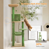 Multi-Level Cat Tree Tower with Condo Scratching Post for Cat Furniture House Cat Scratcher Cat Supplies Cat Toy