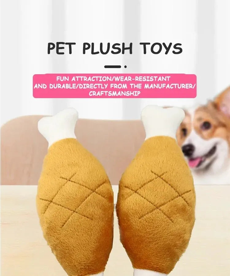 Pet Push Toys, Dogs, Self Relieving and Vocalizing Toys, Cat Teeth Grinding and Bite Resistant Interactive Toys Bone