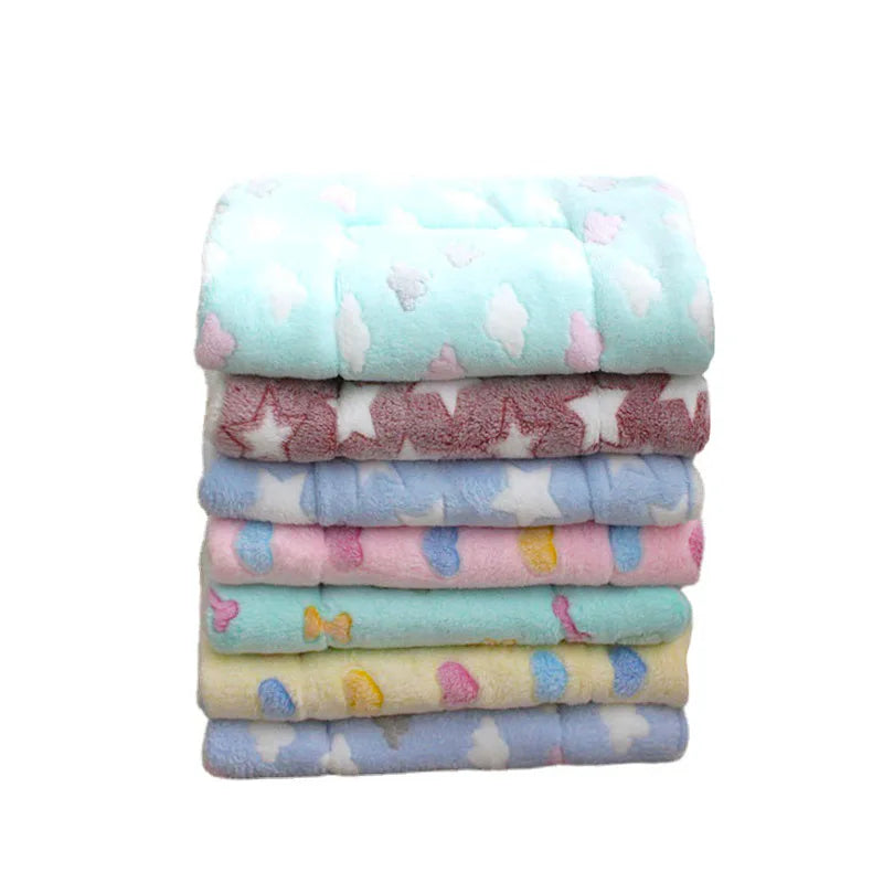 Soft Cat Bed Mats Short Plush Pet Sleeping Bed Mats for Cats Small Dogs Cute Pet Pad Blanket Warm Kitten Cushion Cat Accessories