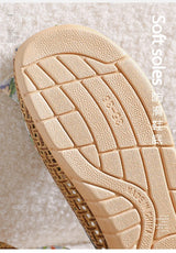 Rattan Grass Woven Slippers For Home Summer Men And Women Home Couples Linen Slippers Indoor Non-Slip Floor