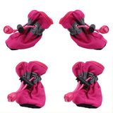 4pcs Waterproof Pet Dog Shoes Anti-slip Rain Snow Boot Thick Warm For  Small Cats Dogs Puppy Dog Socks Booties