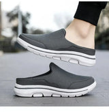 Men Slippers Summer Breathable Home Indoor Slippers Men Thick Bottom Slides Fashion Couple Walking Shoes