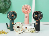 Fan Summer Mini USB Charging Small Fan Cute Cartoon Portable Handheld Fan