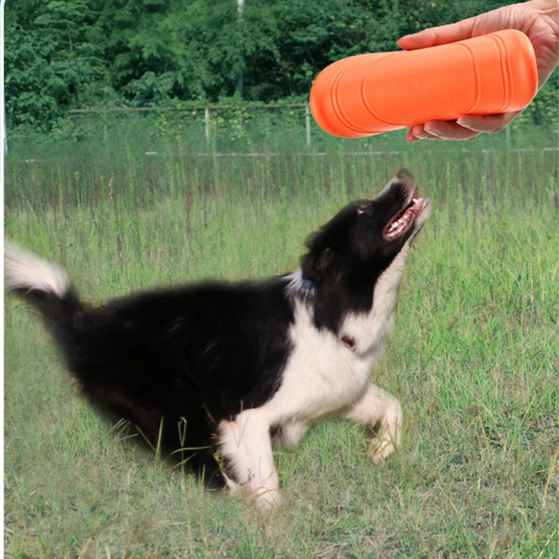 Fashion Pet Dog Silicone Game Frisbeed Dog Toy Flying Discs Trainning Interactive Toys Pet Supplies Flying Disc 15/18/22cm