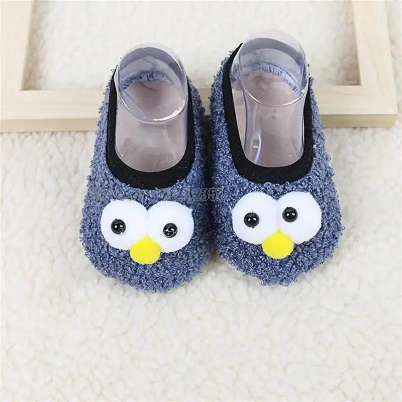 Winter Children Floor Baby Slippers Infant Toddler Plush Warm Boys Girl Soft Anti-slip Indoor School Kids Shoes