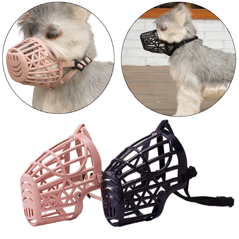 Pet Dog Breathable Mouth Cover Adjustable Muzzle Basket Anti-Biting Anti-Barking Muzzle