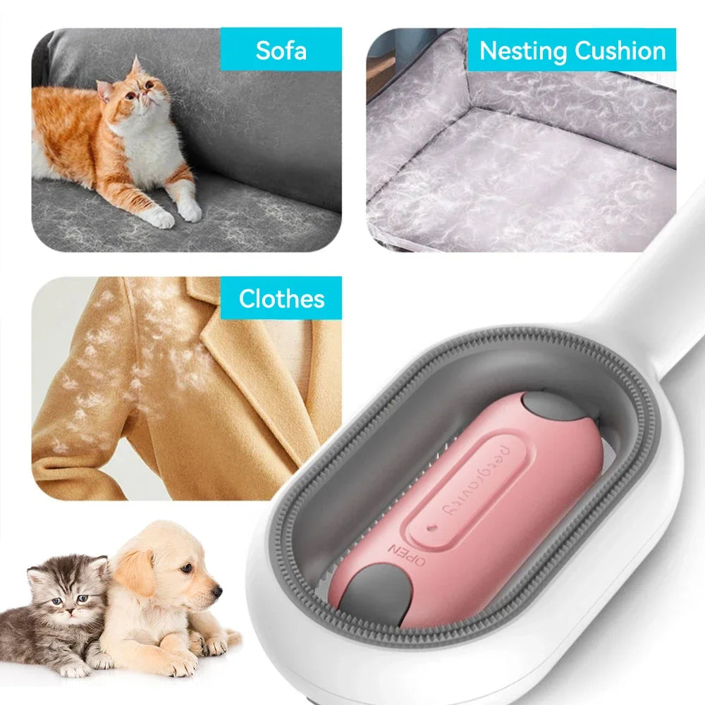 Pet Grooming Brush Cleaning Massage Remover Comb For Cat Dog General Supplies with Water Tank Pets Products Accessorie