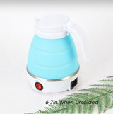 0.6L Mini Folding Kettle Portable Water Heater 600W Silicone Compression Electric Kettle Home Kettle Easy To Travel With