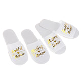 1 Pair Bride Wedding Decoration Bridesmaid Party Slippers Ladies Party Supplies