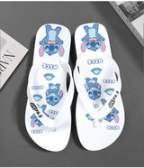 Disney Stitch Summer New Flip Flop Slippers for Men and Women, Y2k Cute Cartoon Trendy Beach Shoes Non slip Casual Home Shoes