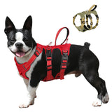 Reflective Nylon Mesh Large Dog Harness No Pull Waterproof Dog Harness Vest With Handle For Medium Large Dogs  Walking Training