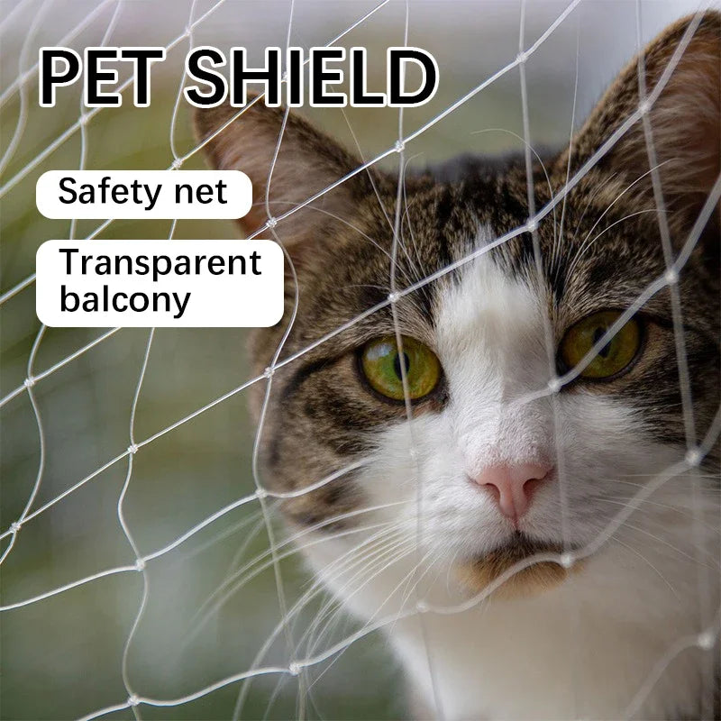 Cat Net Pet Protective Cover Floating Window Mesh Plastic Nylon Steel Wire Grid Garden Balcony Safety Fall Prevention Netting