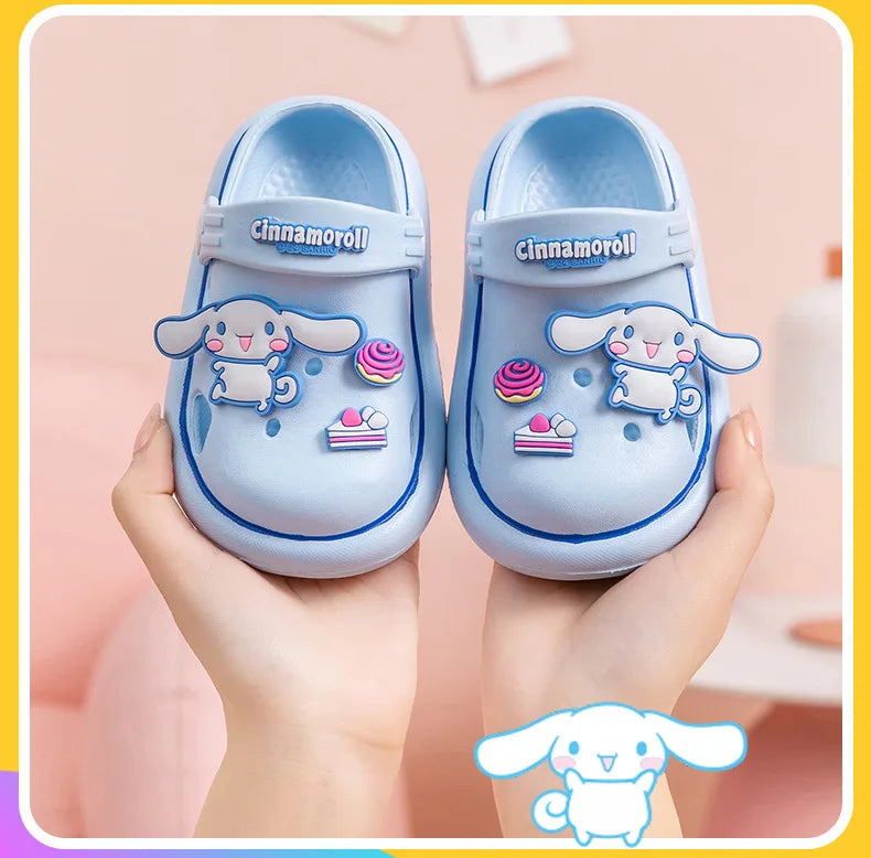 Sanrio Children's Slippers Boys and Girls Cute Soft Soled Non-slip Indoor Home Slippers Baby Garden Shoes