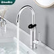 Briwellna Tankless Water Heating Faucet 220V Electric Kitchen Faucet 2 in 1 Digital Display Hot Water Heater Flowing Faucet