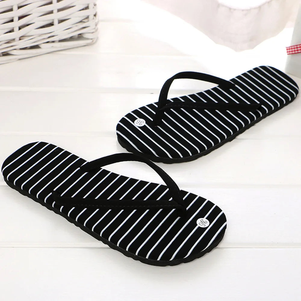 Summer New High-quality Beach Female Sandals Leopard Print Flip Flops Women Non-slip Casual Flat Slippers Polka-dot Slides Women