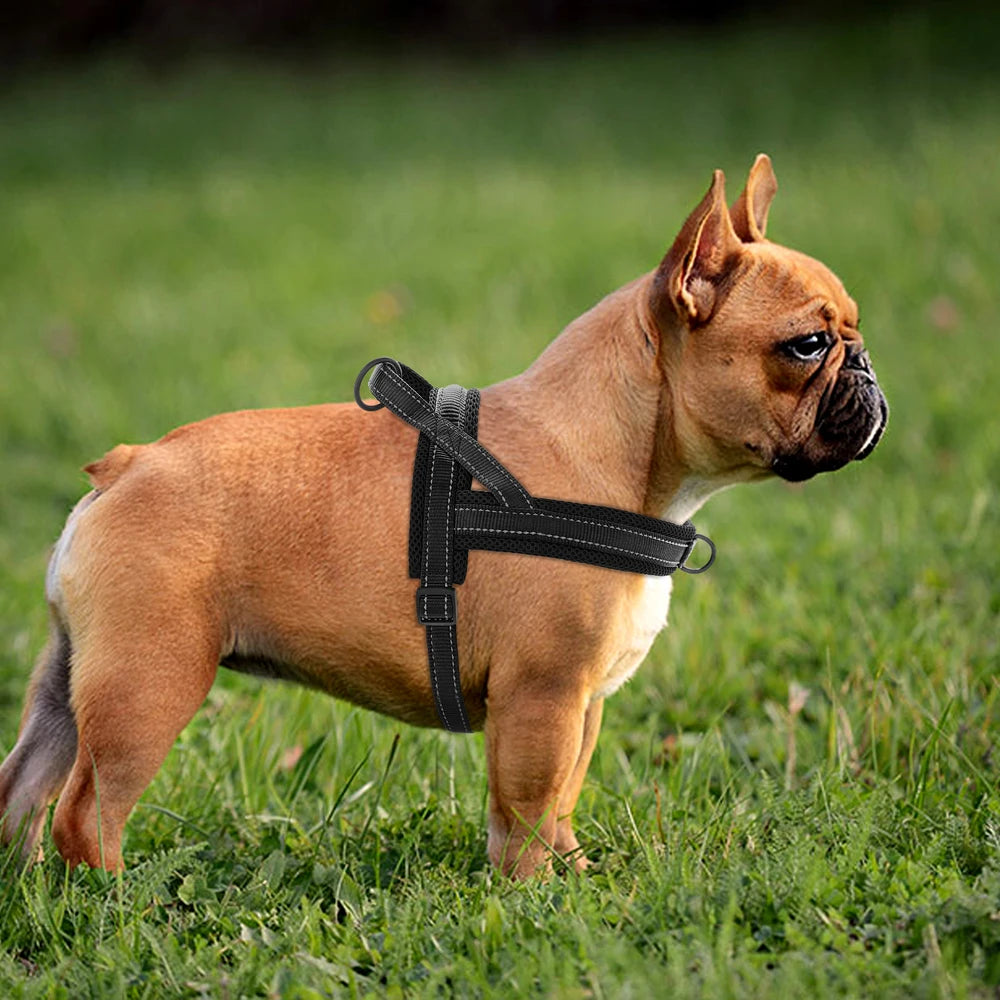 No Pull Dog Harness Soft Padded Dog Harnesses Vest Reflective Pet Training Harnesses Durable For Small Medium Large Dogs Bulldog