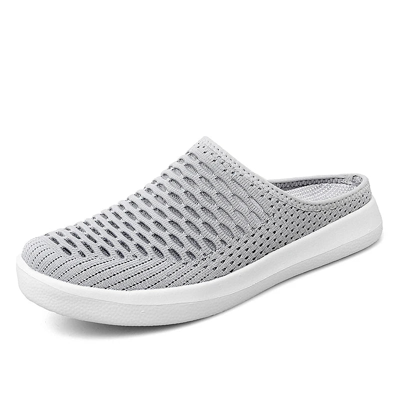 Plus Size 49 50 51 52 53 54 Slip On Half Shoes For Men Women Breathable Mesh Slippers Slides Indoor Outdoor Lightweight Big Foot