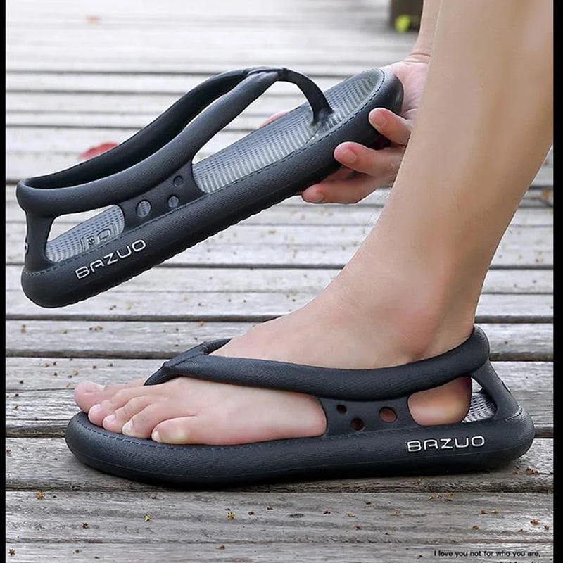 Summer Men's Sandals Outdoor Fashion Roman Sandals Beach Anti slip Casual Lightweight Open Toe Slippers Boys' Flip-flops