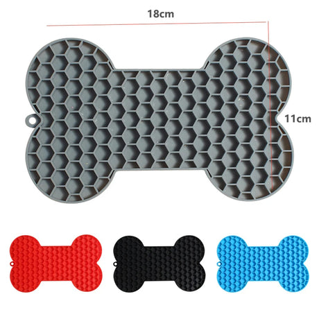 Silicone Dog Lick Mat Dog Feeder for Small Dogs Cats Peanut Butter Pet Slow Food Bowl Puppy Anti-Choking Food Plate