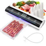 New 2024 Kitchen Vacuum Sealer Food Packaging Bag Sealer Snack Fruit Meat Degasser Home-appliance Sealer Plastic Bags